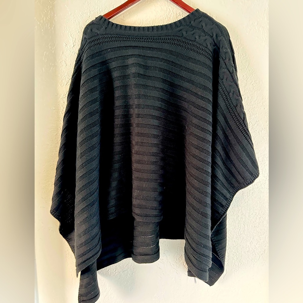 New York and Company Cable-Knot Poncho